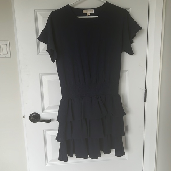 Michael Kors blue ruffle dress - Picture 1 of 2